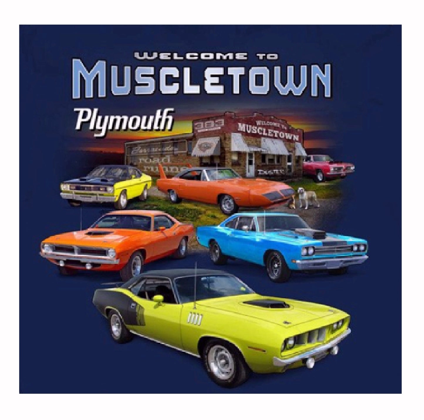 Plymouth Welcome to Muscletown Short Sleeve T-Shirt