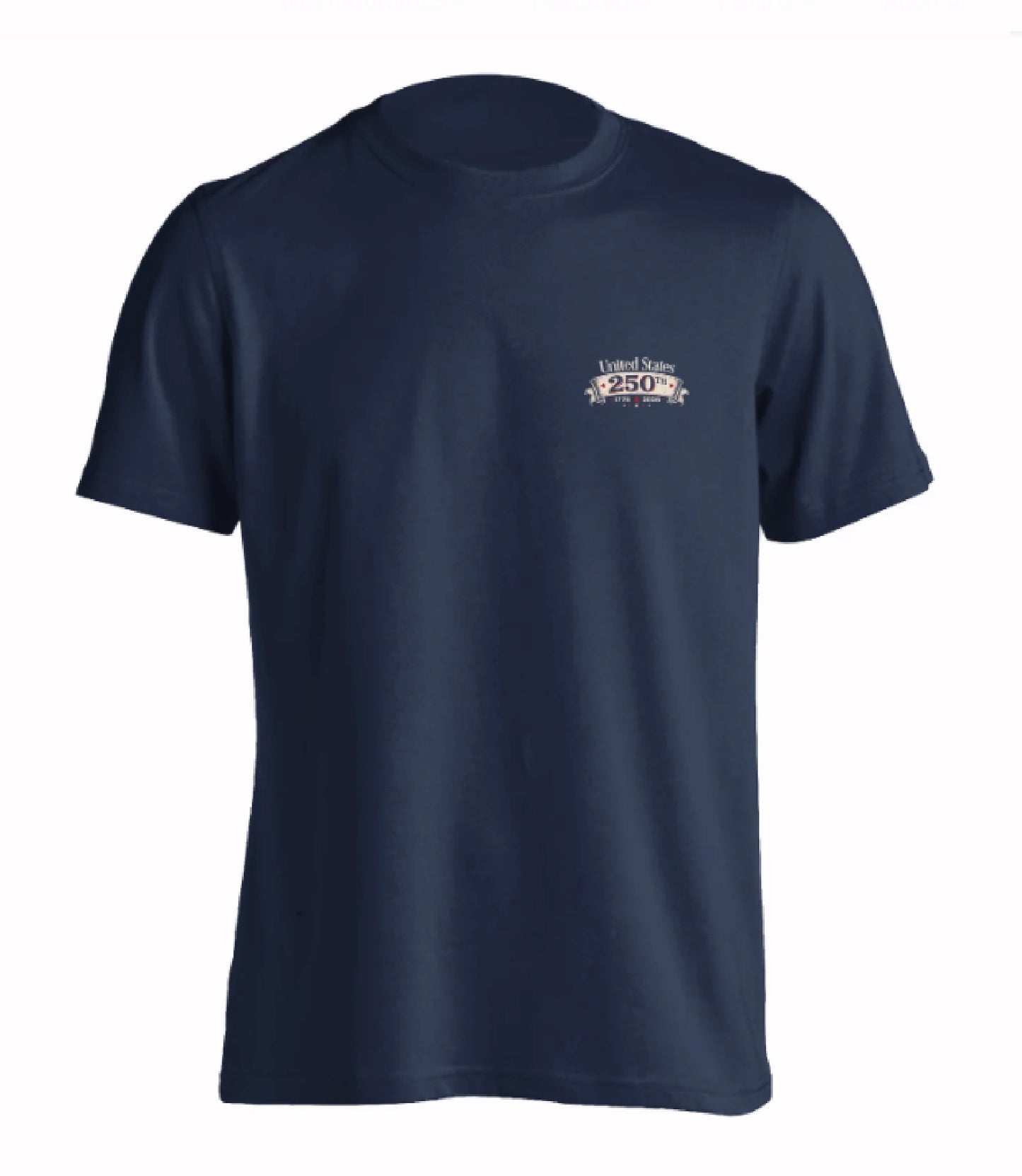 USA 250th 1776-2026 Eagle and Fireworks Patriotic Short Sleeve T-Shirt