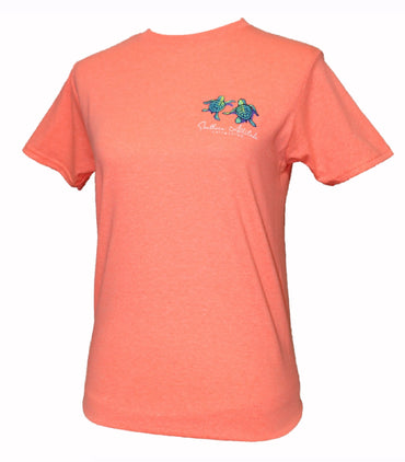 Salty Since Birth Turtle and Sunset Short Sleeve T-Shirt