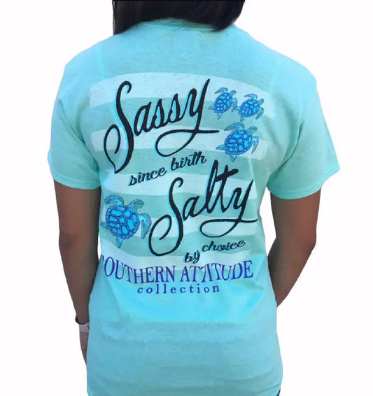 Sassy Since Birth Salty By Choice Short Sleeve T-Shirt