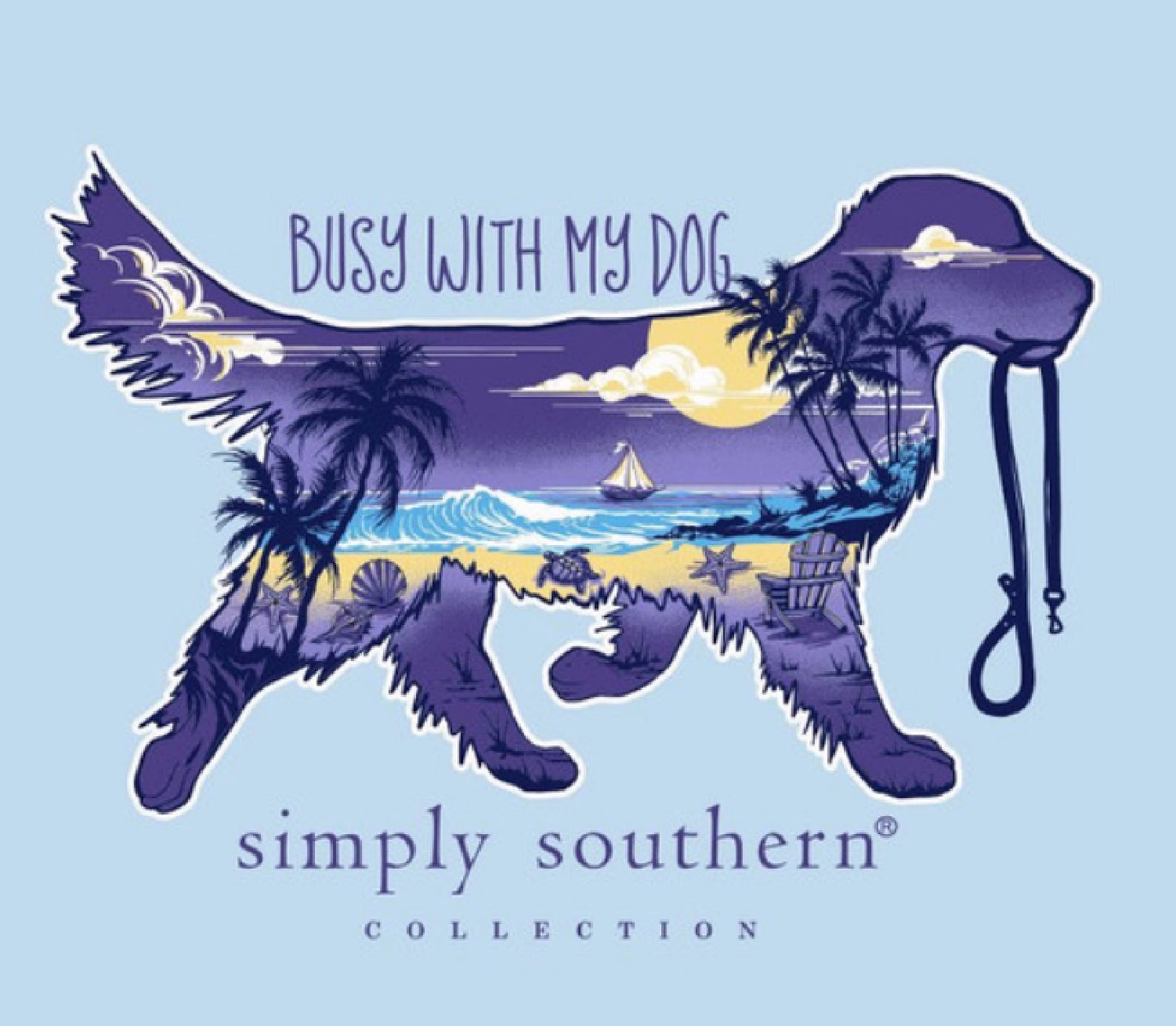 Simply Southern Busy With My Dog Short Sleeve T-Shirt