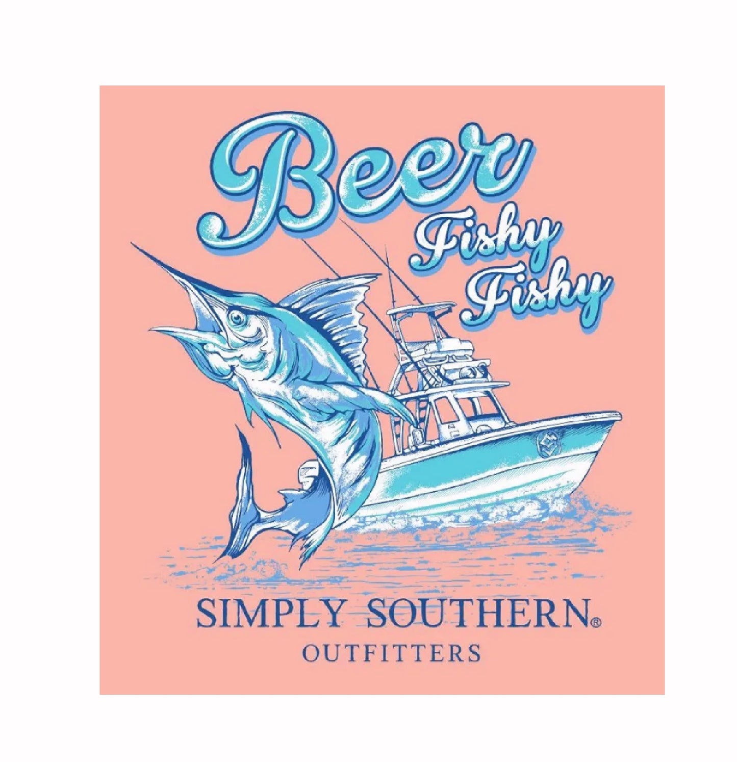 Simply Southern Beer Fishy Fishy Short Sleeve T-Shirt