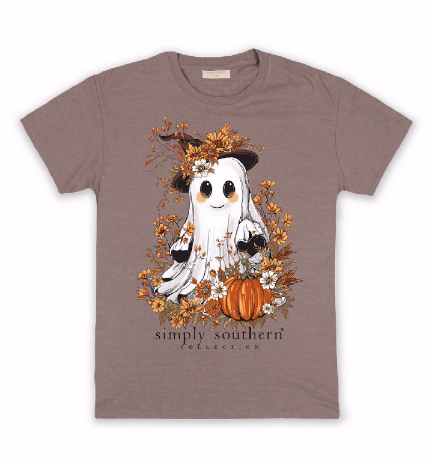 Simply Southern Friendly Ghost and Pumpkin Short Sleeve T-Shirt