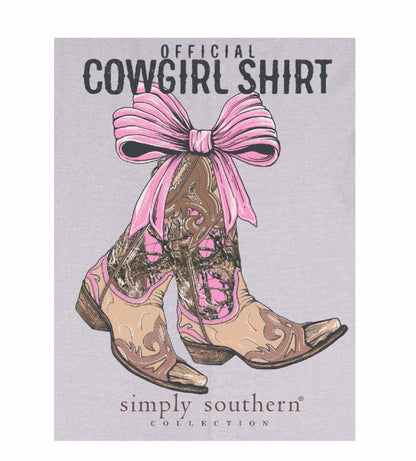 Simply Southern Official Cowgirl Shirt Short Sleeve T-Shirt