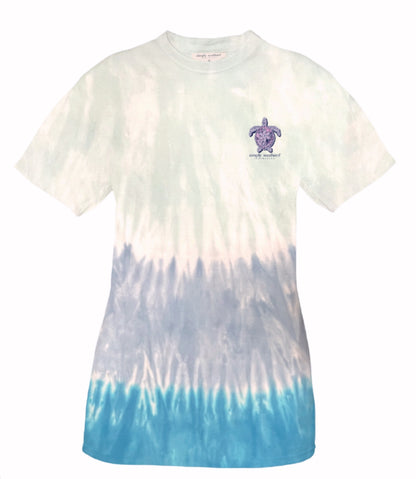 Simply Southern Sea Turtle Striped Tie Dye Short Sleeve T-Shirt