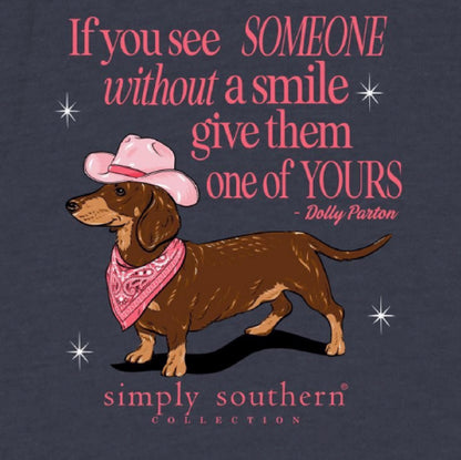 Simply Southern Dolly Parton Give Them Your Smile Short Sleeve T-Shirt