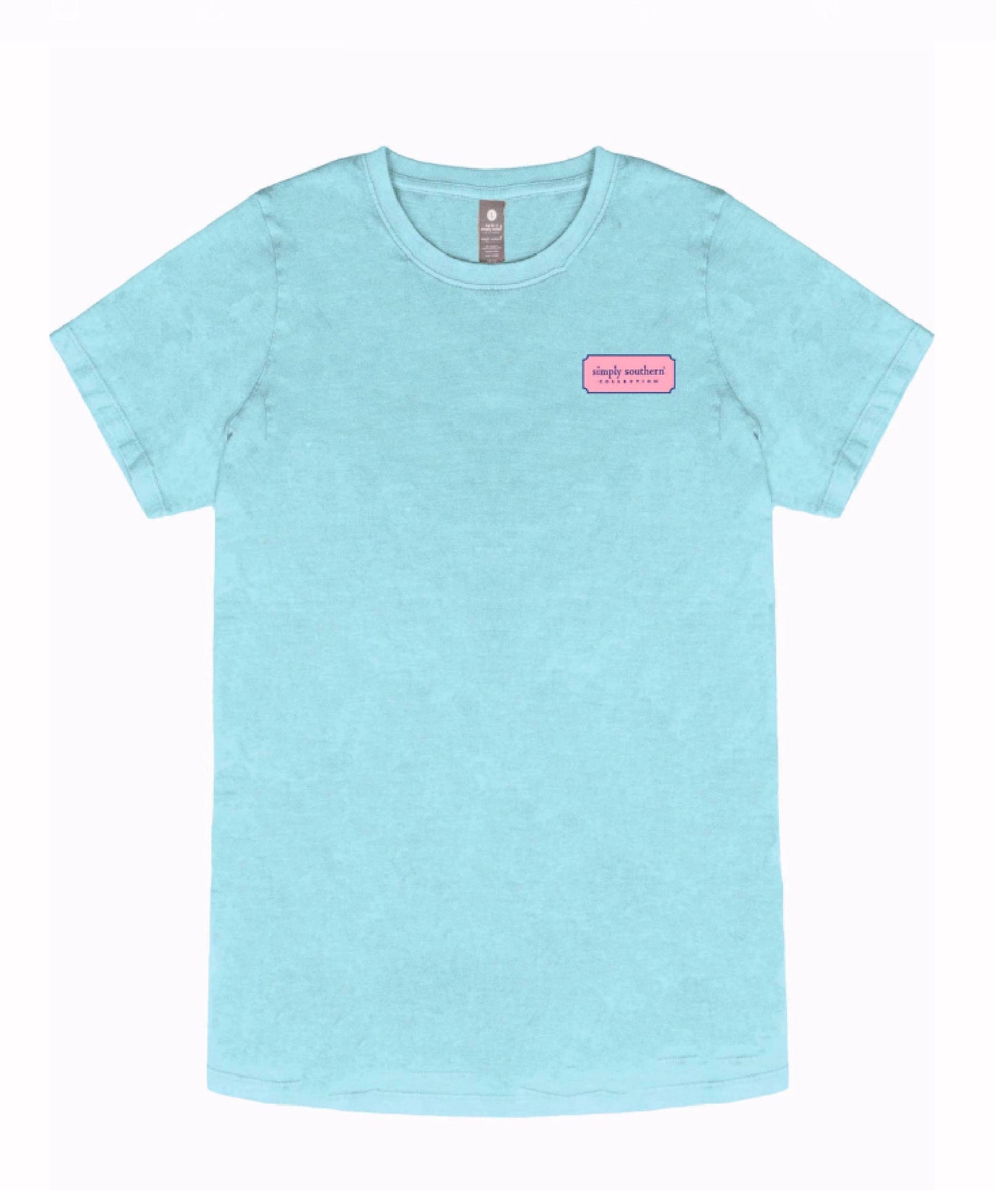 Simply Southern Beach Scene with Signs Short Sleeve T-Shirt
