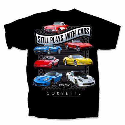 Chevy Chevrolet Corvette Still Plays with Cars Short Sleeve T-Shirt