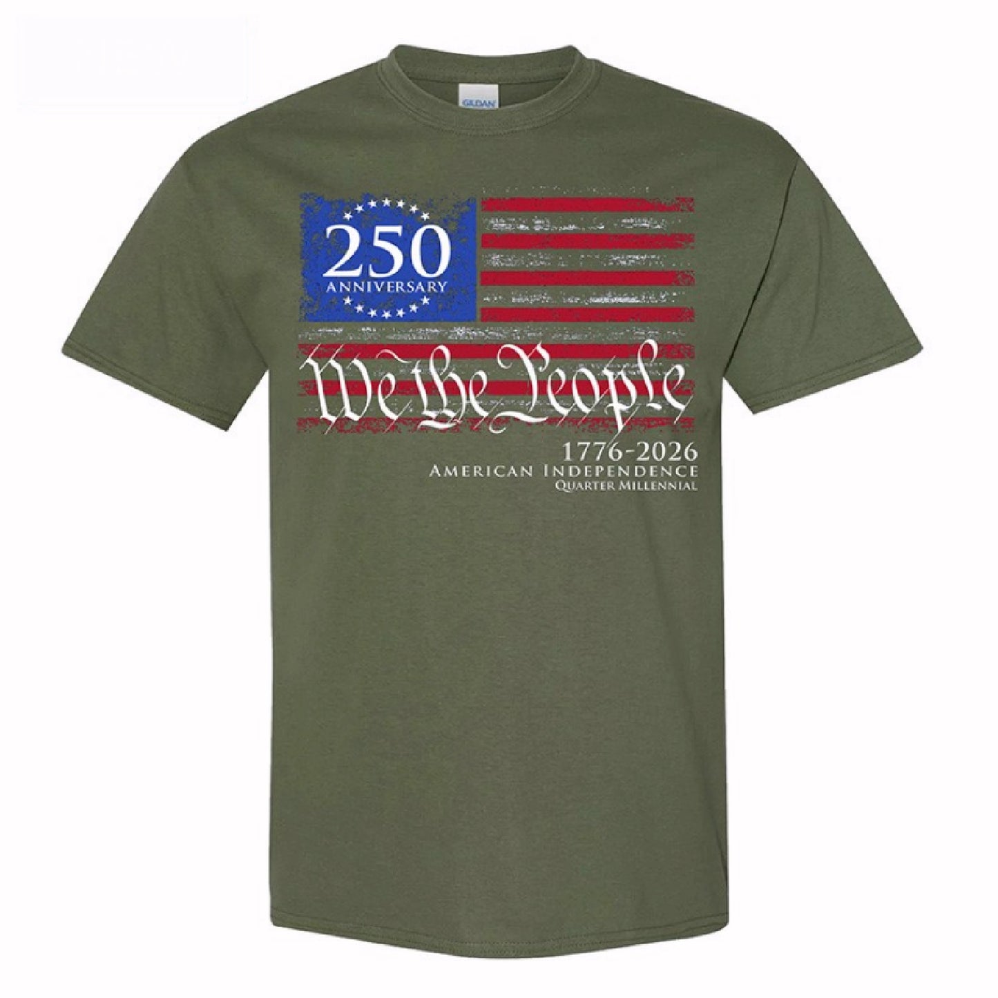 We The People 250th Anniversary 1776-2026 Patriotic Short Sleeve T-Shirt
