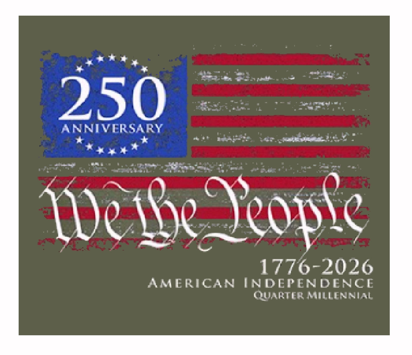 We The People 250th Anniversary 1776-2026 Patriotic Short Sleeve T-Shirt
