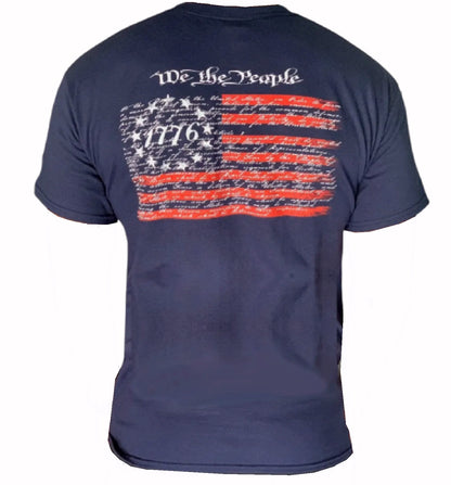 We the People 1776 US Flag Patriotic Short Sleeve T-Shirt