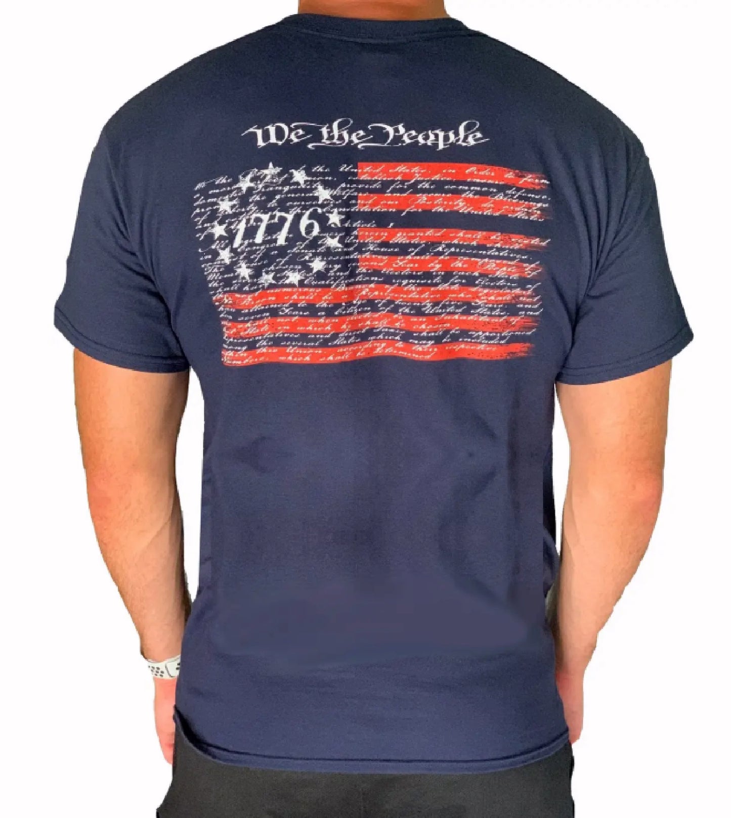 We the People 1776 US Flag Patriotic Short Sleeve T-Shirt