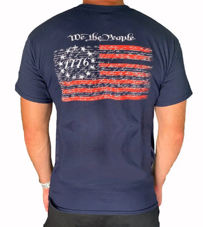 We the People 1776 US Flag Patriotic Short Sleeve T-Shirt