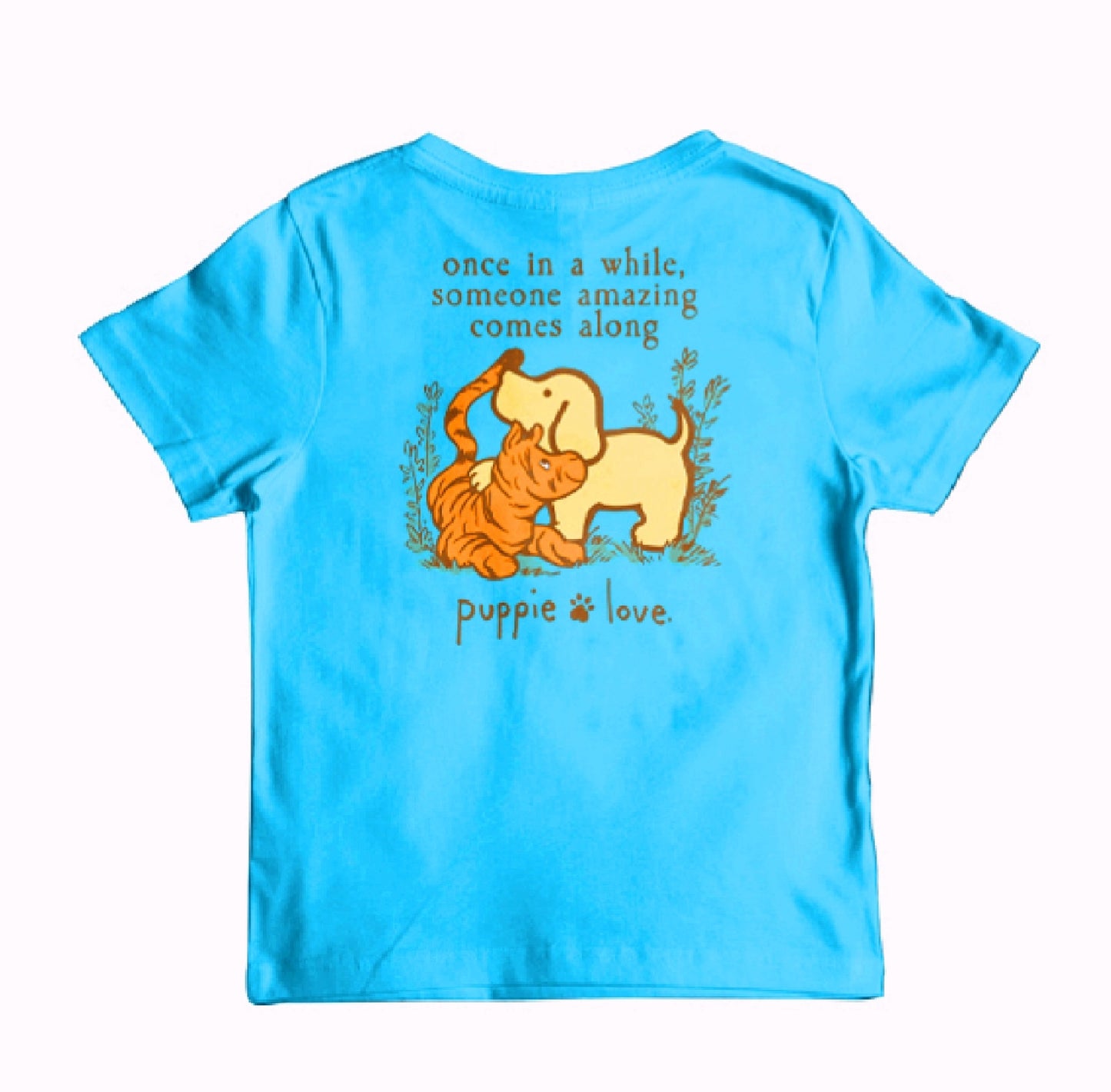 Puppie Love Dog Someone Amazing Comes Along Short Sleeve Youth T-Shirt