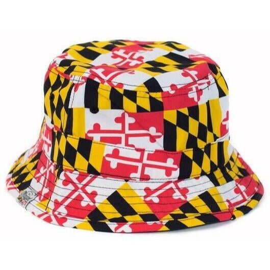 Maryland Flag Bucket Sun Hat