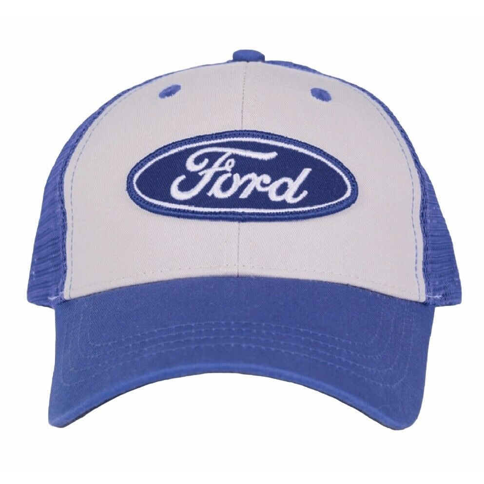 Ford Logo Embroidered Patch Mesh Cap Hat