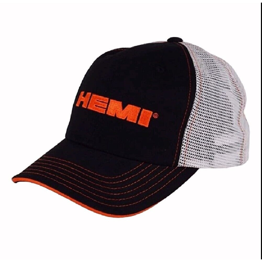 Hemi Chrysler Dodge Embroidered Logo Mesh Cap Hat