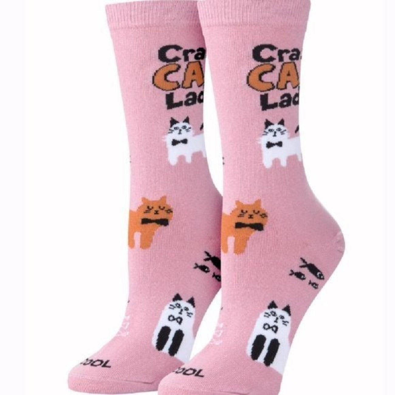 Crazy Cat Lady Womens Crew Socks