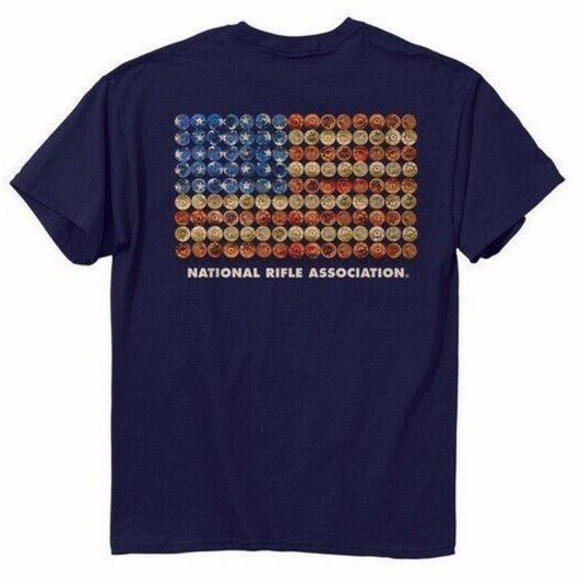 Shotgun Shell U.S. Flag Short Sleeve NRA T-Shirt