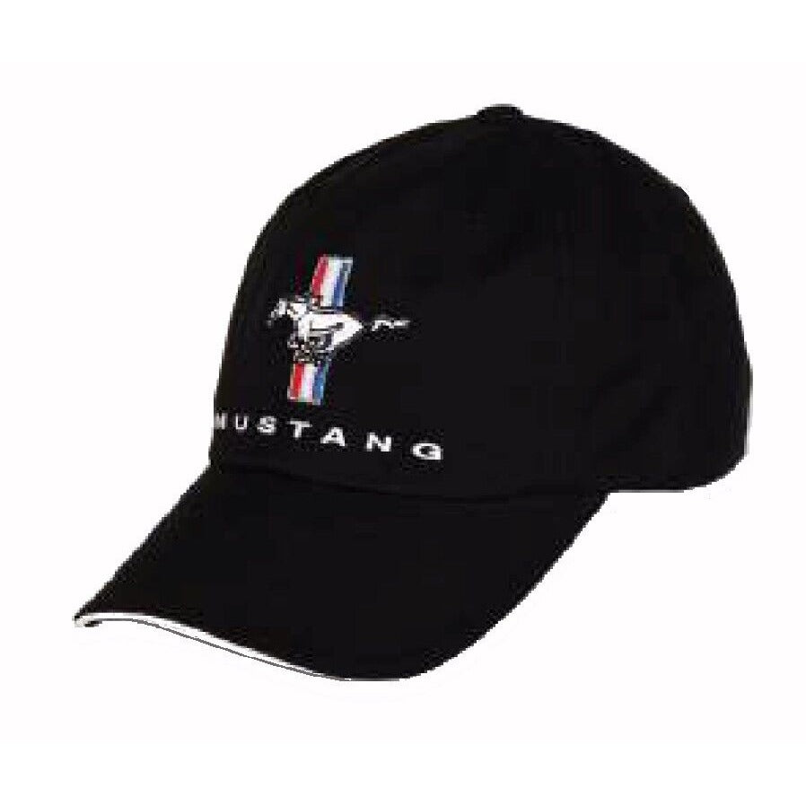 Ford Mustang Embroidered Emblem Black Cap Hat