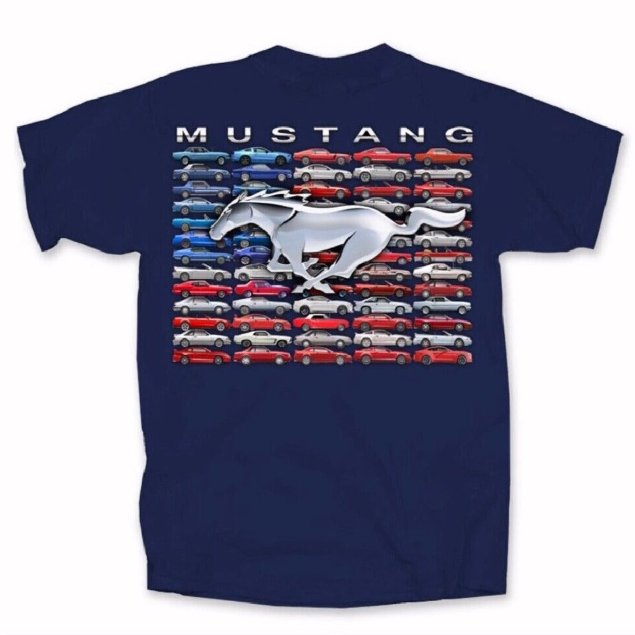 Ford Mustang U.S. Flag Short Sleeve T-Shirt