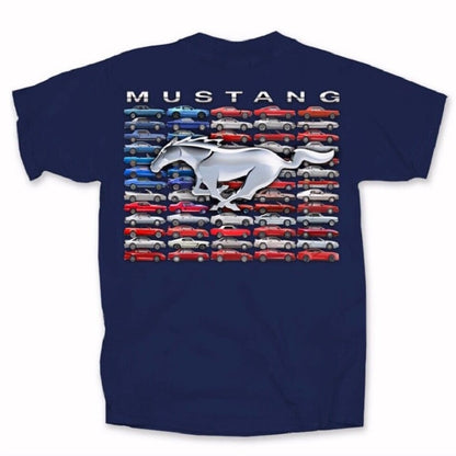 Ford Mustang U.S. Flag Short Sleeve T-Shirt