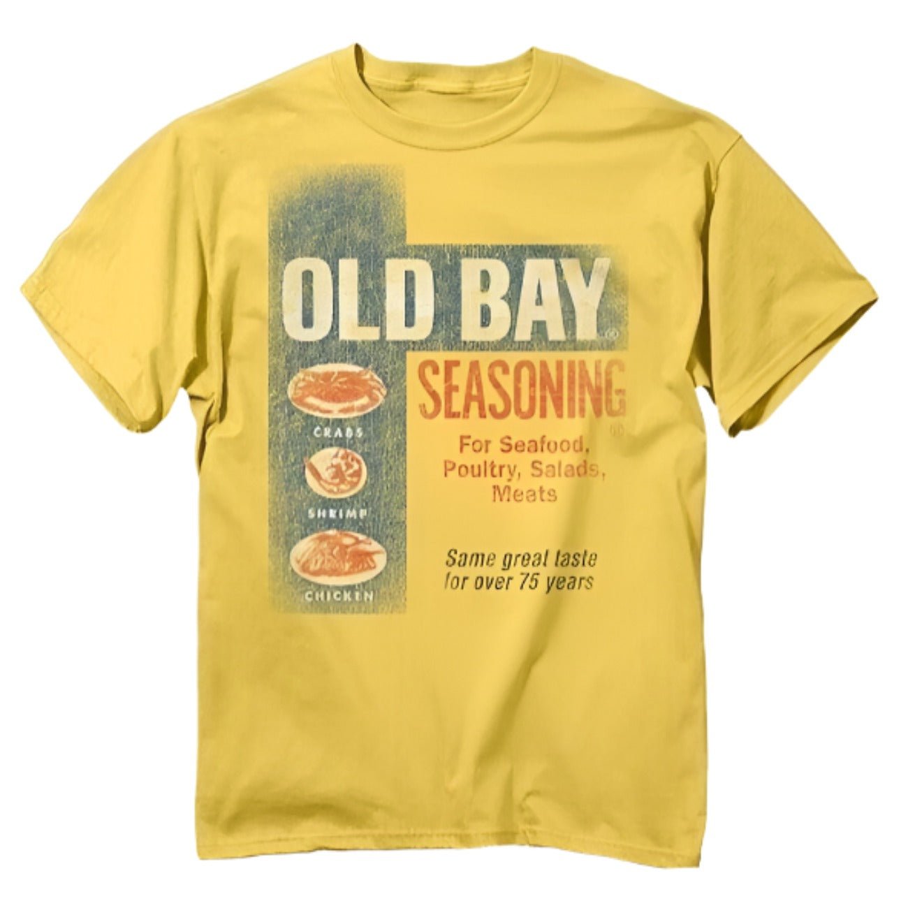 Old Bay Washed Can Art Short Sleeve T-Shirt