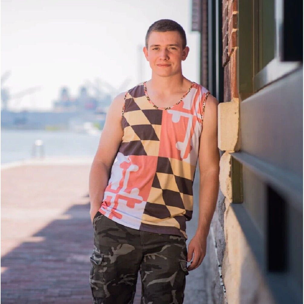 Maryland Faded Flag Tank Top