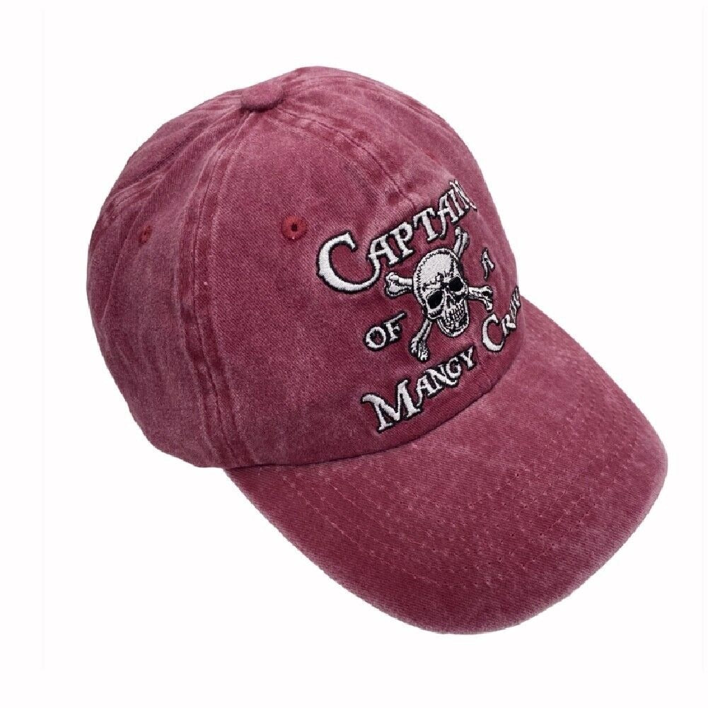 Captain Of A Mangy Crew Pirate Embroidered Cap Hat