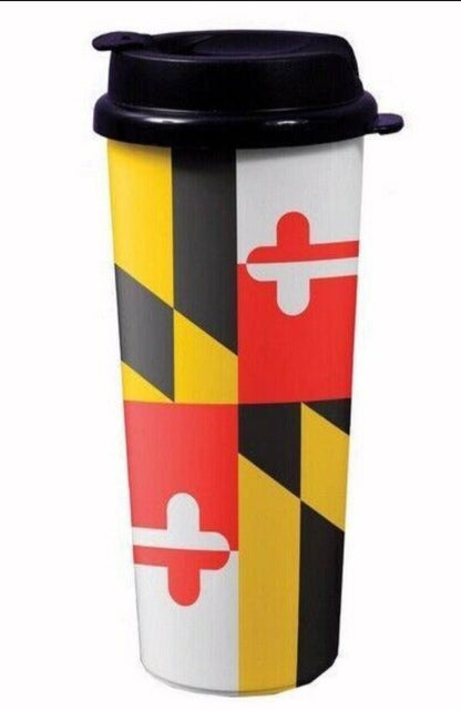 Maryland Flag Drinking Travel Mug Tumbler