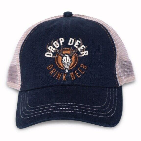 Drop Deer - Drink Beer Mesh Embroidered Cap Hat