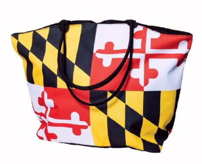 Maryland Flag Large Tote Bag