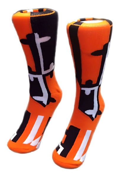 Maryland Flag Oriole Orange Sport Crew Dress Socks