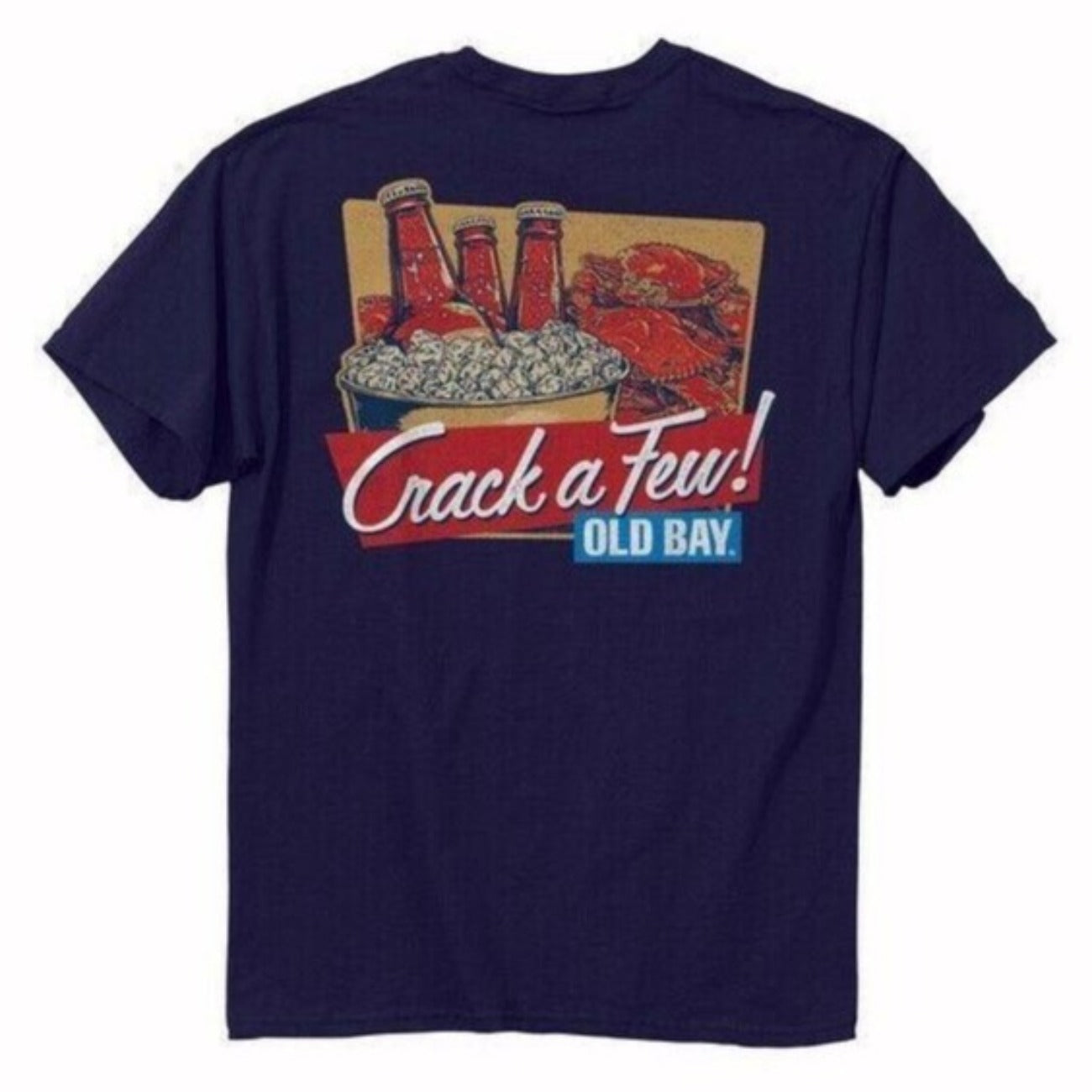 Old Bay Crabs & Beer Crack A Few Short Sleeve T-Shirt