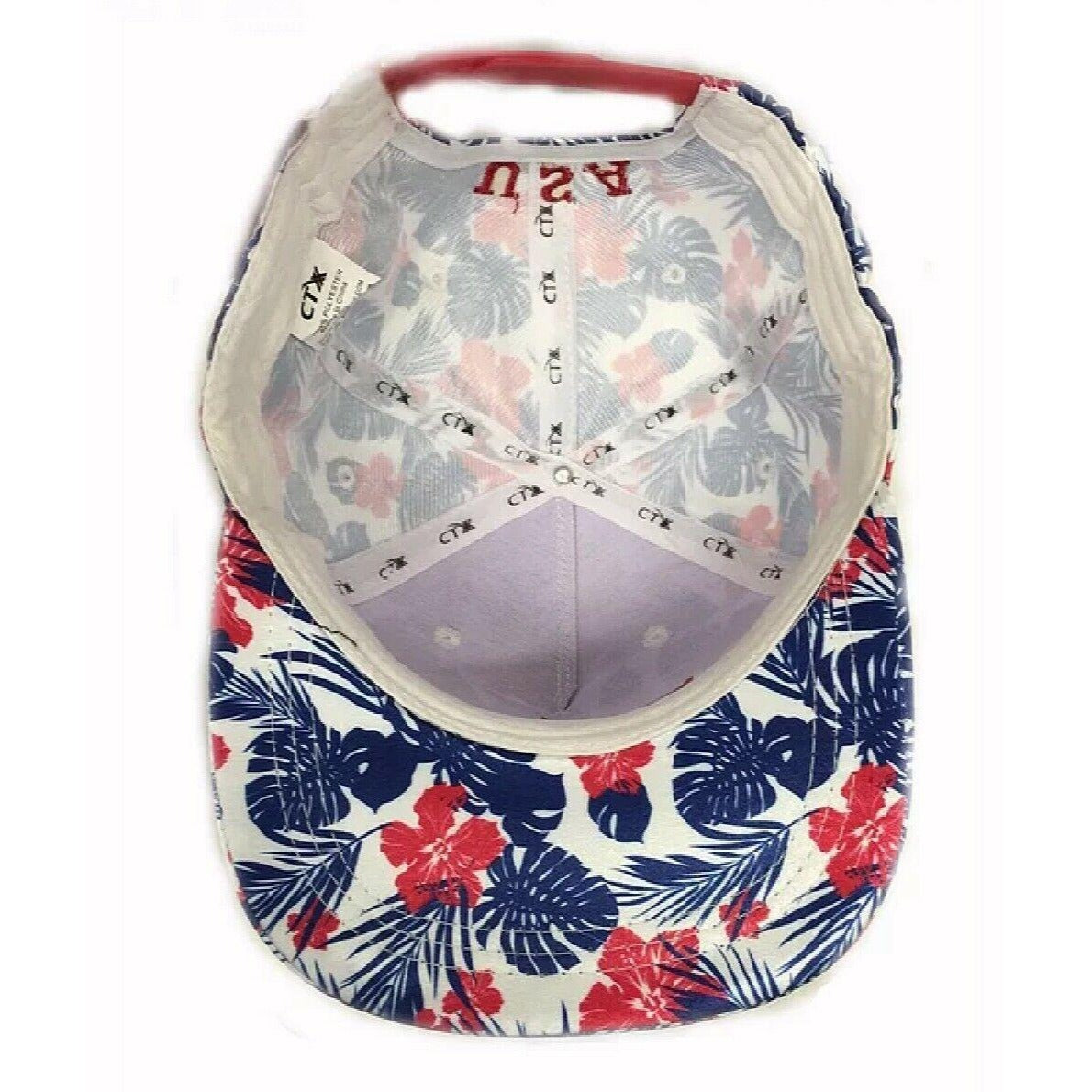 U.S.A. Bright Flower Pattern Cap Hat