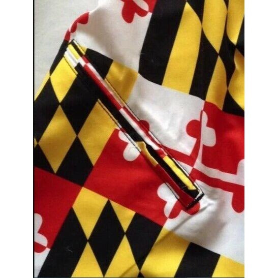 Maryland Flag Board Walking Shorts Pants