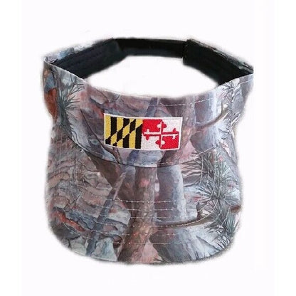 Maryland Flag Camo Visor Hat