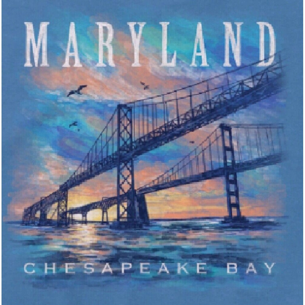 Maryland Chesapeake Bay Bridge Short Sleeve T-Shirt