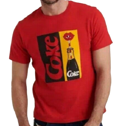 Coca-Cola Lucky Brand Short Sleeve Pop Lips Crew Neck T-Shirt