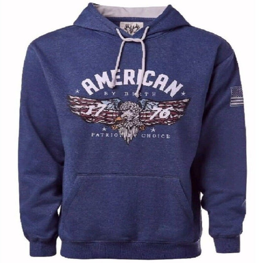 American By Birth Patriot By Choice Pullover Hoodie