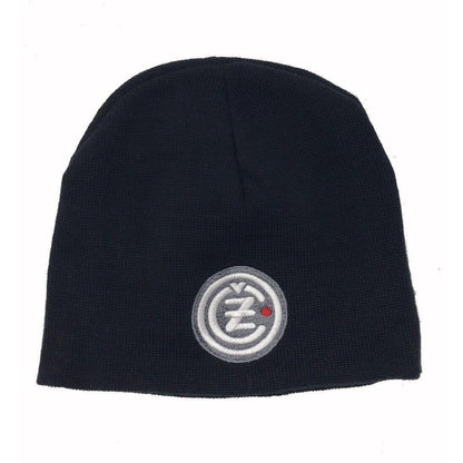 CZ Black Embroidered Beanie Cap