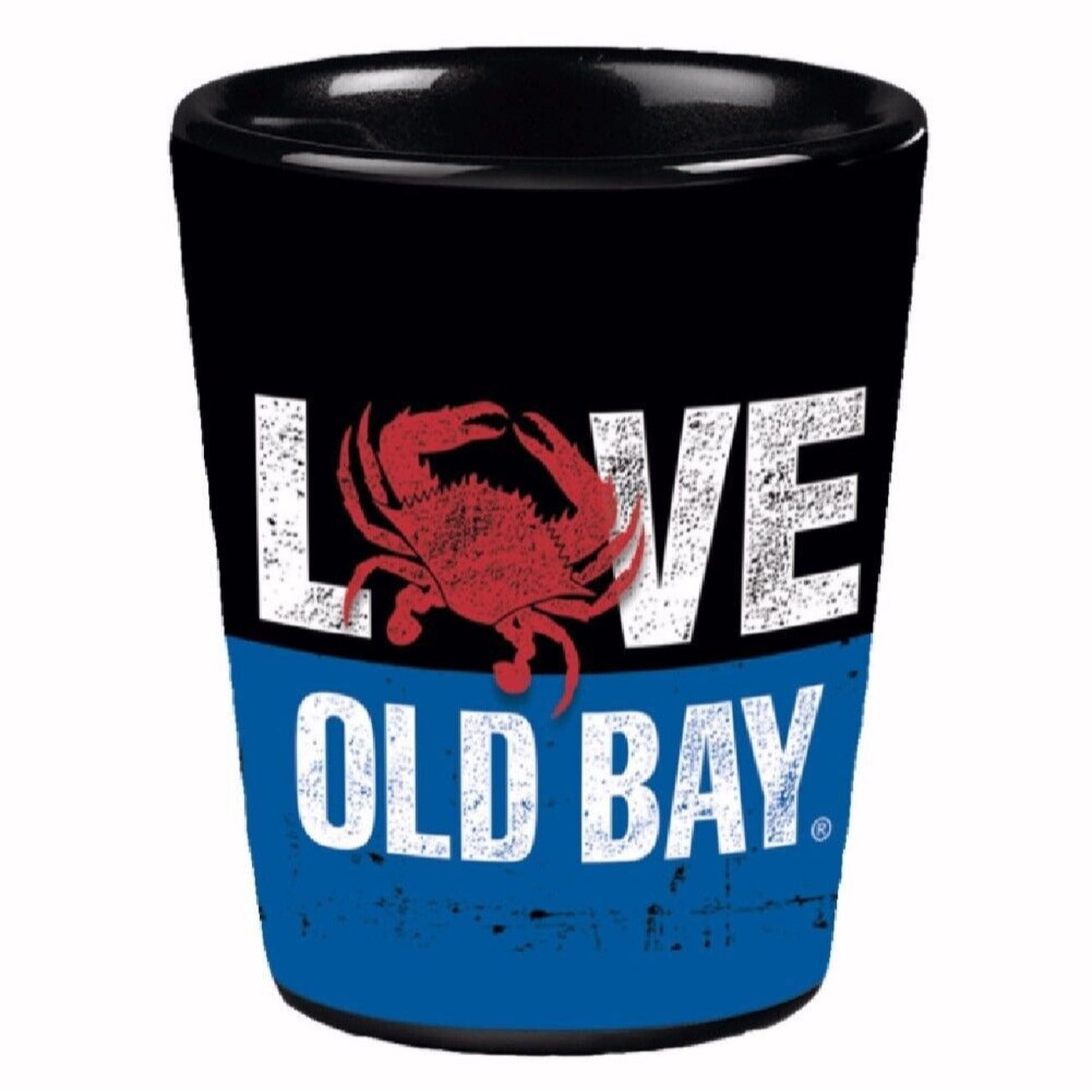 Love Old Bay Shot Glass