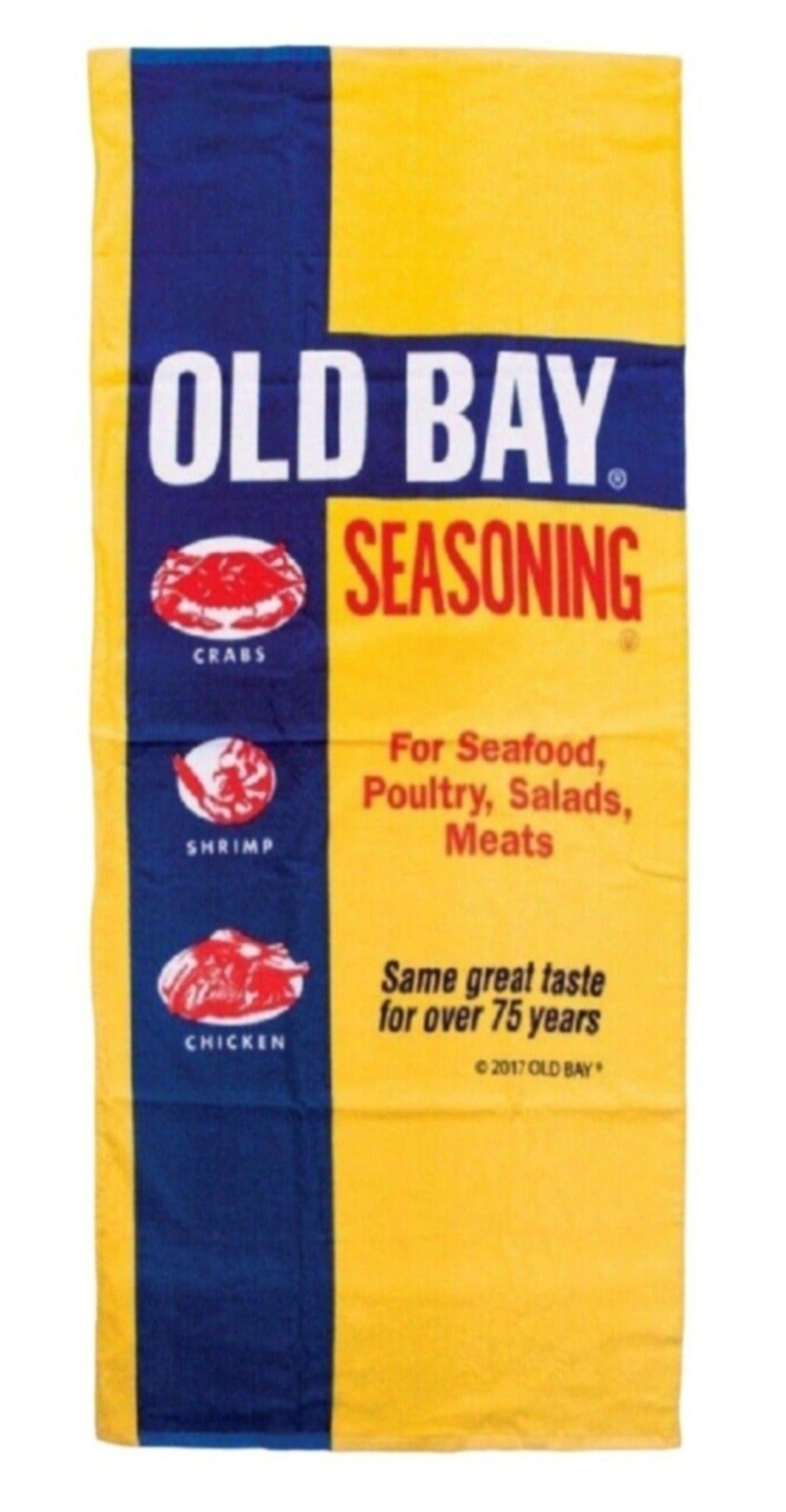 Old Bay Can Logo Beach Bath Towel