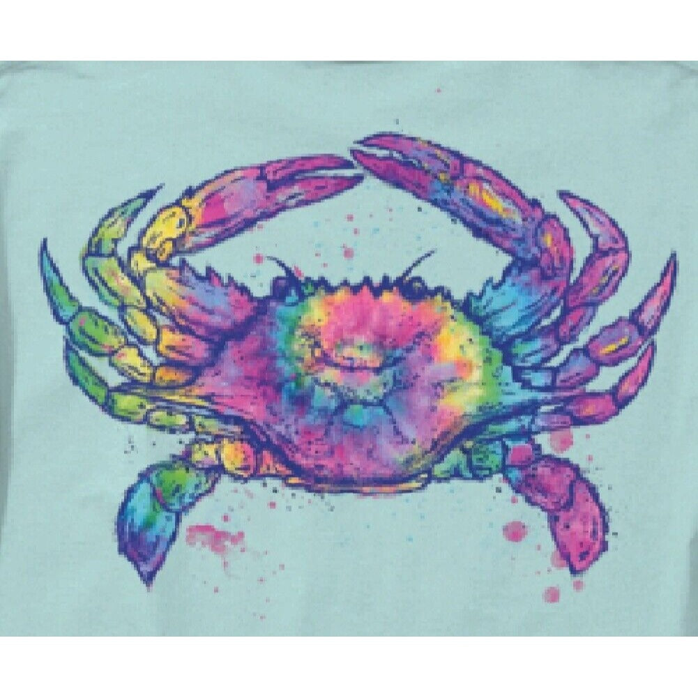 Crab Tie Dye Long Sleeve T-Shirt Sweatshirt