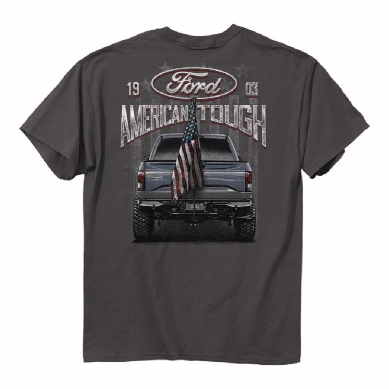 Ford Truck American Tough U.S. Flag Short Sleeve T-Shirt