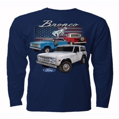 Ford Bronco U.S. Flag Long Sleeve T-Shirt Sweatshirt