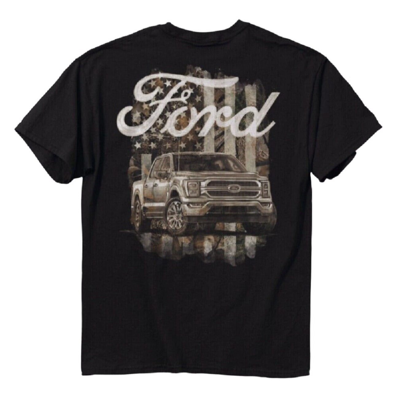 Ford U.S. Flag Camo F-150 Short Sleeve T-Shirt