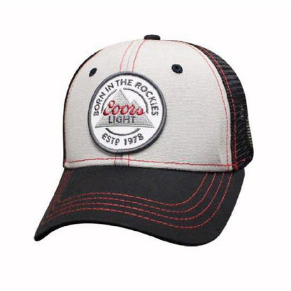 Coors Light Beer Born In The Rockies Mesh Cap Hat