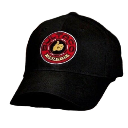 Bultaco Black Logo Embroidered Cap Hat